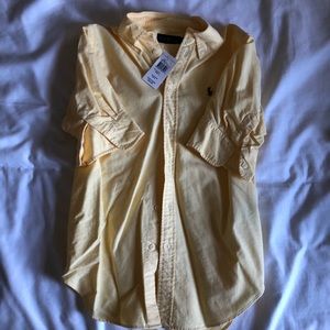 Light yellow ralph lauren polo button down